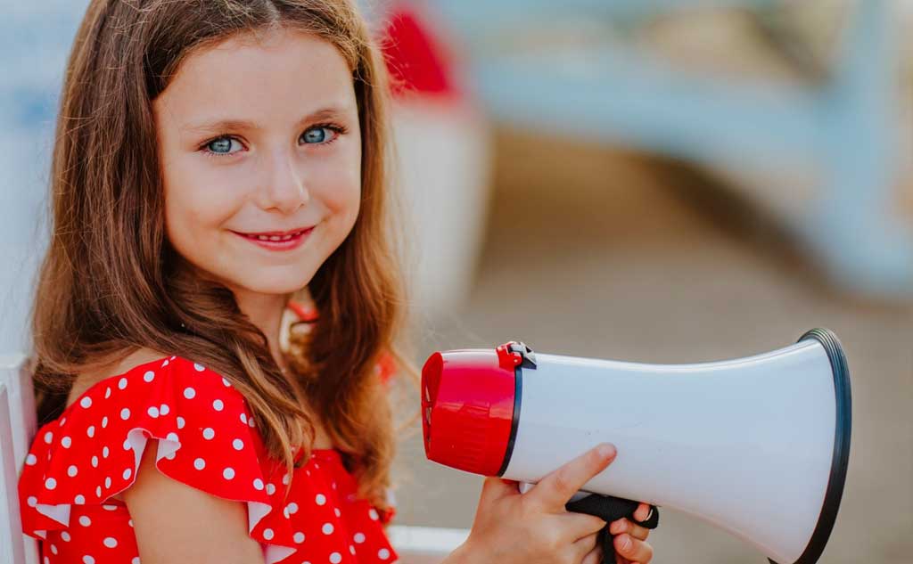 Another bad gift idea is a megaphone.